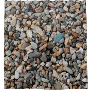 Pavement pebble textureabstract, home decor, backg shower curtain
