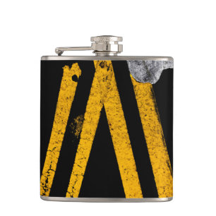 Pavement Road Traffic Marking Lines - Cool - Fun Hip Flask