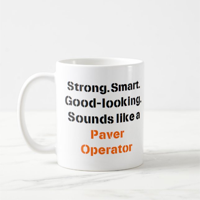 paver operator sound Mug (Left)