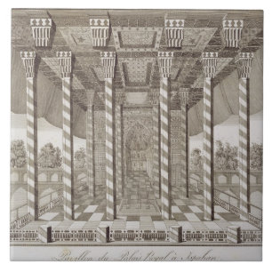 Pavilion at the Royal Palace at Isfahan, from 'Voy Tile