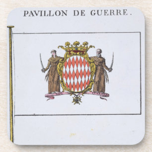 Pavillon de Guerre, detail from Flags from Monaco Coaster