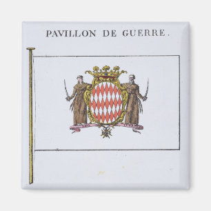 Pavillon de Guerre, detail from Flags from Monaco Magnet