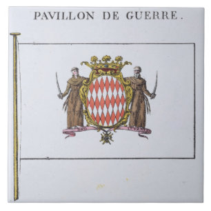 Pavillon de Guerre, detail from Flags from Monaco Tile