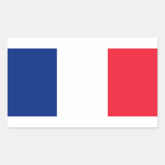 Pavillon de la France  Flag of France Rectangular Sticker
