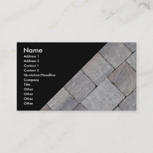 Paving blocks business card
