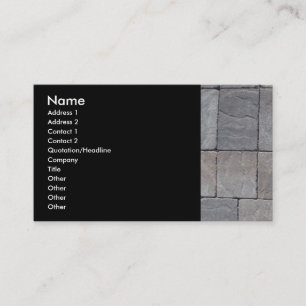 Paving blocks business card
