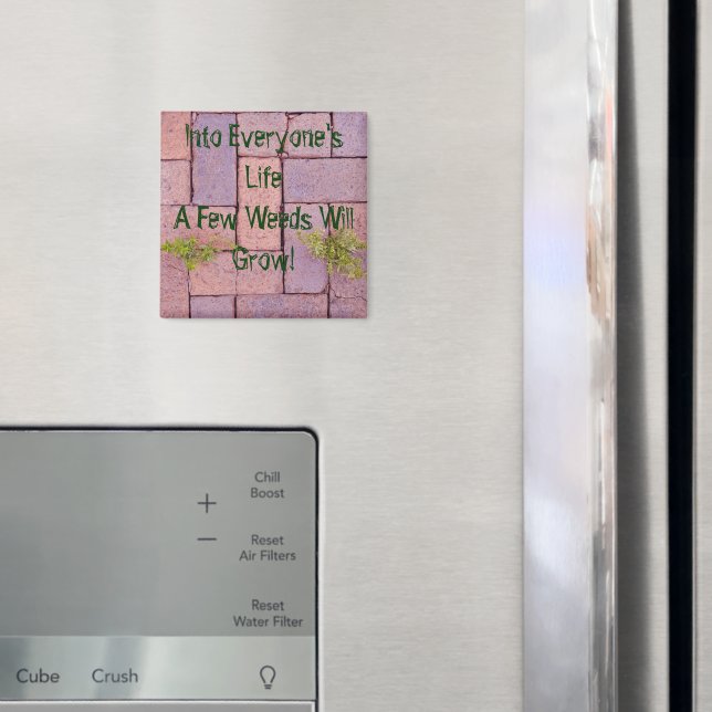 Paving Stones Weeds In Walkway Photo Personalized Magnet (In Situ (Fridge))