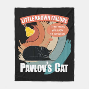 Pavlov's Cat - Funny Psychology Fleece Blanket