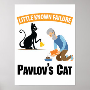 Pavlov's Cat - Funny Psychology Poster