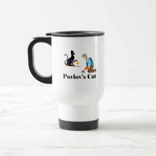 Pavlov's Cat Funny Psychology Travel Mug