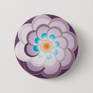 Pavo real lila. Button