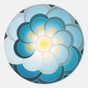 Pavo real verde. Sticker