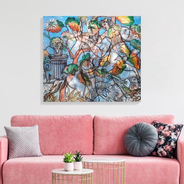 Pavonia | Francis Picabia | Canvas Print (Insitu(LivingRoom))