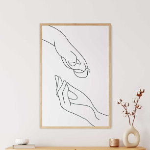 Paw and Hand  Poster