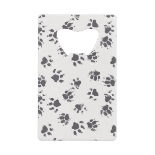 Paw Footprints: Dog Monochrome Seamless.