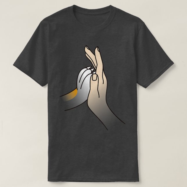 Paw High Five Corgi Dog  T-Shirt (Design Front)