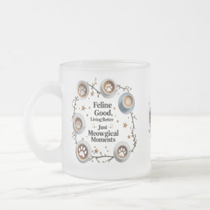 Paw Latte Forest Mug – Feline Magic in Every Sip 