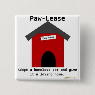 Paw-Lease 15 Cm Square Badge
