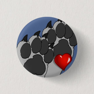Paw Lover 3 Cm Round Badge
