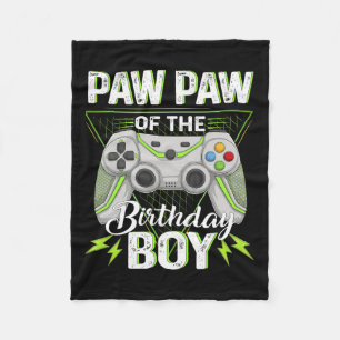 Paw Of The B-day Boy Gamer Boy Awesome Video Game  Fleece Blanket