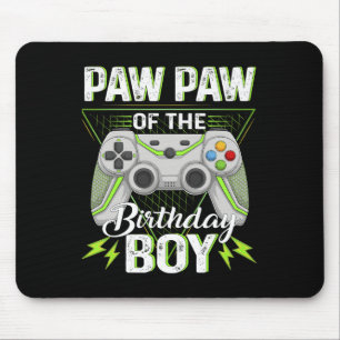 Paw Of The B-day Boy Gamer Boy Awesome Video Game Mouse Pad