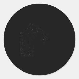 Paw On The Back Sarcastic Saying Design Funny Cat  Classic Round Sticker