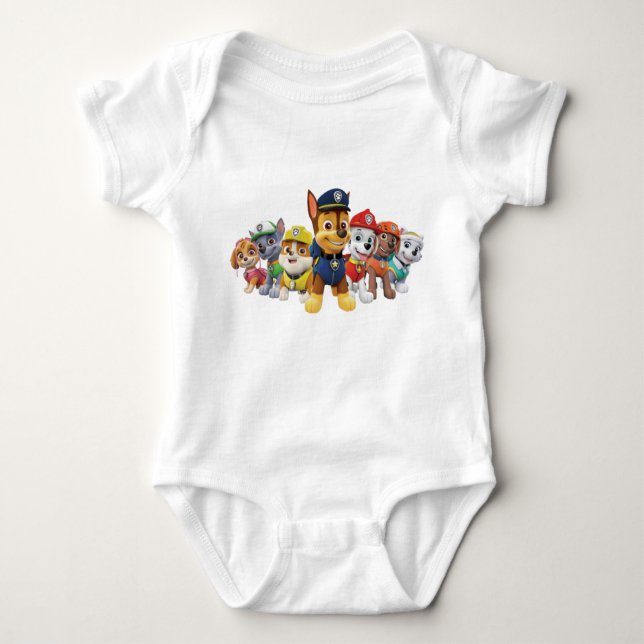 paw patl baby bodysuit (Front)