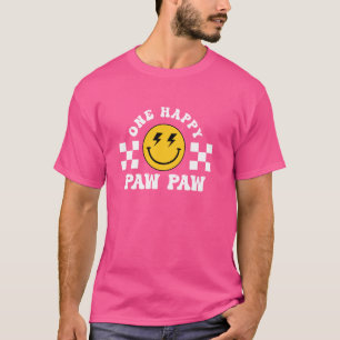 Paw Paw One Happy Dude Birthday Theme Family Match T-Shirt