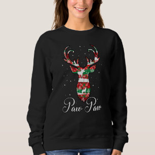 Paw Paw Reindeer Matching Family Pajama Xmas Sweatshirt