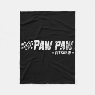 Paw Paw T Crew Race Car Birthday Family Racing Fleece Blanket