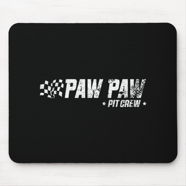 Paw Paw T Crew Race Car Birthday Family Racing  Mouse Pad (Front)