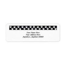 Paw Print Address Labels