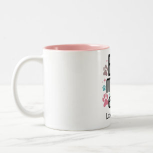 Paw print Best mum ever Two-Tone Coffee Mug