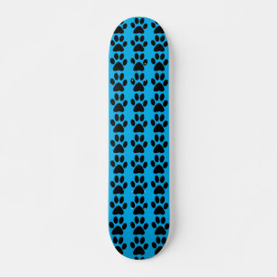 PAW PRINT BLUE SKATEBOARD