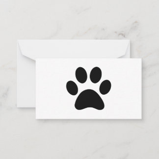 PAW PRINT CARD