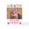 Paw Print Cat Mum Photo Birthday Card
