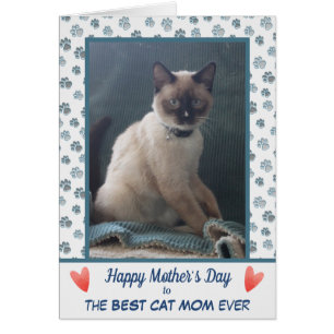 Paw Print Cat Mum Photo Template Mother's Day