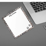 Paw Print! Cat Theme personalised note pad<br><div class="desc">Fun note pad for all feline friendly</div>