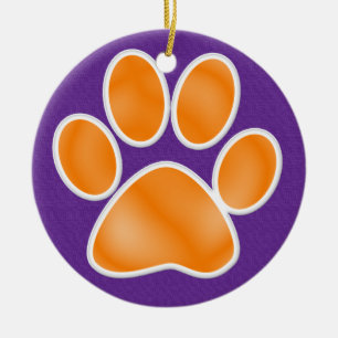Paw Print Ceramic Tree Decoration