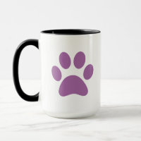 Paw Print Coffee Mug