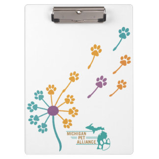 Paw Print Dandelion Clipboards
