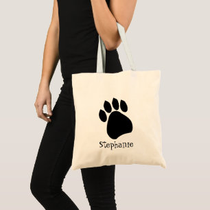 Paw Print Design Tote Bag