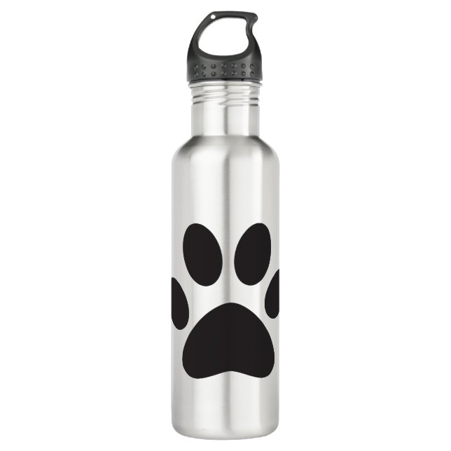 Paw Print Dog Cat Animal Pet Foot Puppy 710 Ml Water Bottle (Front)