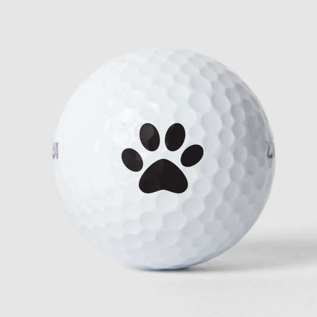 Paw Print Dog Cat Animal Pet Foot Puppy Golf Balls (Front)