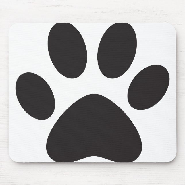 Paw Print Dog Cat Animal Pet Foot Puppy Mouse Pad (Front)