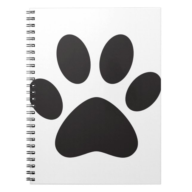 Paw Print Dog Cat Animal Pet Foot Puppy Notebook (Front)