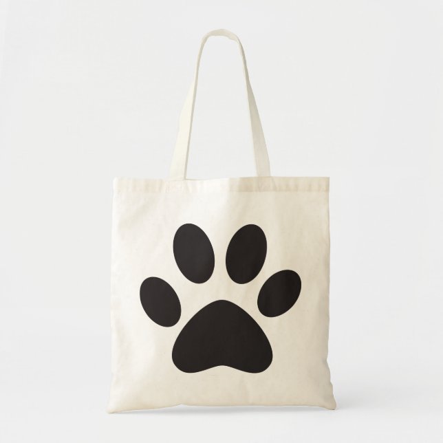 Paw Print Dog Cat Animal Pet Foot Puppy Tote Bag (Front)