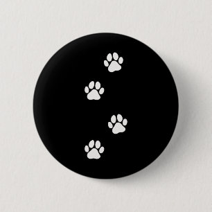 Paw Print Dog Cat Pet Lover 6 Cm Round Badge