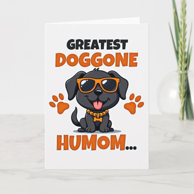 Paw Print Dog Pattern Card (Front)