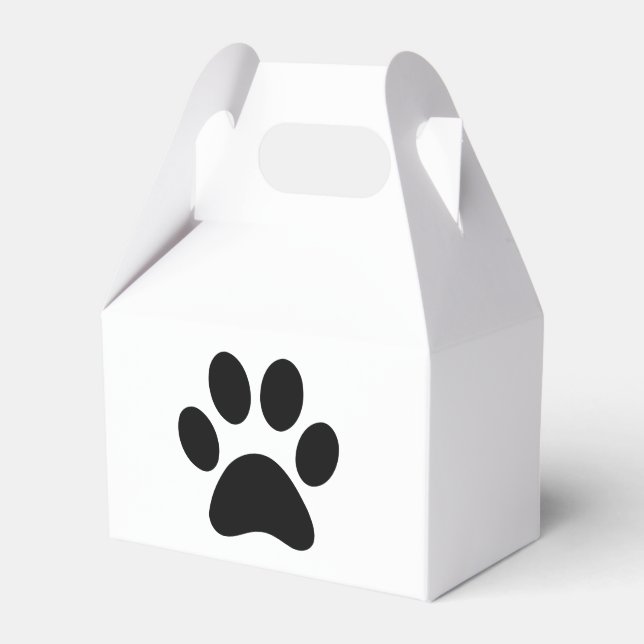 PAW PRINT FAVOUR BOX (Front Side)